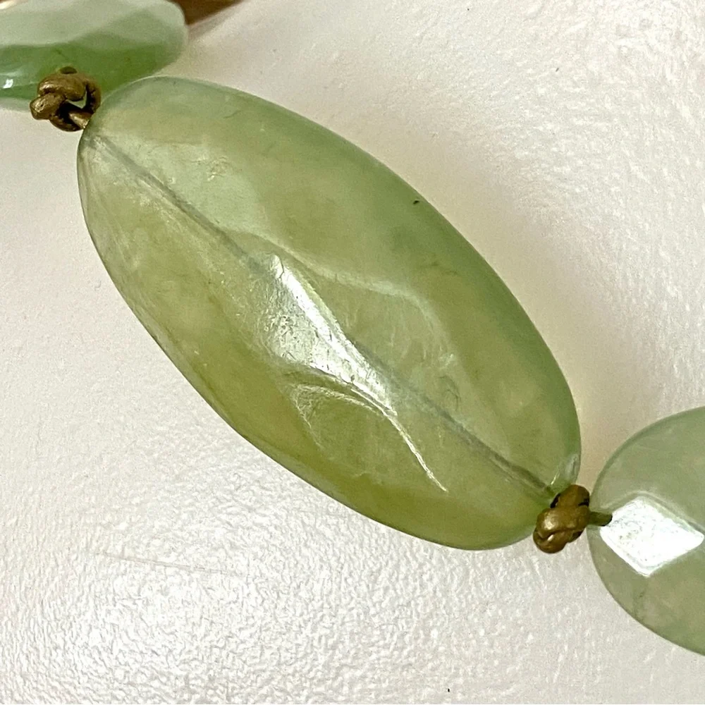 CHICOS Green Copper Colored‎ Statement Necklace